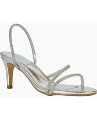 XY London - Ladies Polly Metallic High Stiletto Heel Sandals - Lyst