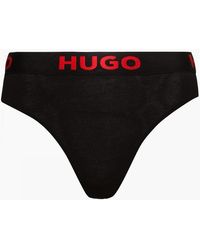 BOSS - Sporty Logo Thong - Lyst