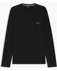 BOSS - Waffle Ls Shirt 10269584 01 - Lyst