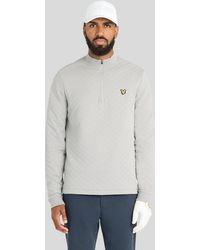 Lyle & Scott - Quilted 1/4 Zip Midlayer - Lyst