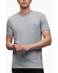 AllSaints - All Saints T Shirts Tonic Crew Neck Short Sleeve Rumskull Plain Casual Tops - Lyst