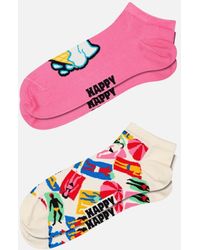 Happy Socks - 2-Pack Ice Cream & Lazy Days Low Socks - Lyst