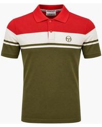 Sergio Tacchini - Young Line Polo Shirt Adrenaline Rush/Gardenia/Dark - Lyst