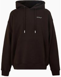 Off-White c/o Virgil Abloh - Oversize Hooded Neck Drop Shoulder Sweatshirt - Lyst