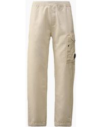C.P. Company - Cotton/Linen Lens Cargo Pants - Lyst