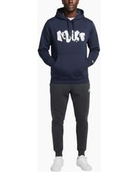 Nike - Hoodie Fleece Graphic Pullover Cotton Sportswear Hooded Sweatshirt - Lyst