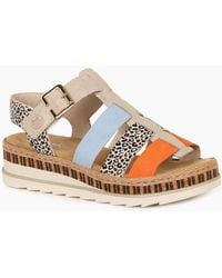 Rieker - Costa Rica Wedge Heel Sandals - Lyst