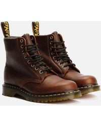 Dr. Martens - Dr. Martens 1460 Pascal Warm Lined 8 Eye Leather Dark Boots - Lyst