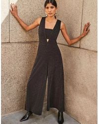 Ro&zo - Petite Indy Sparkle Ponte Jumpsuit - Lyst