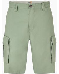 Timberland - Solid Patterned Regular Fit Cargo Shorts - Lyst