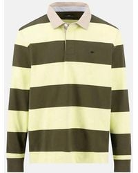 Fynch-Hatton - Striped Rugby Shirt Dark Khaki - Lyst