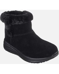 Skechers - Ladies On The Go Stellar Suede Waterproof Ankle Boots - Lyst