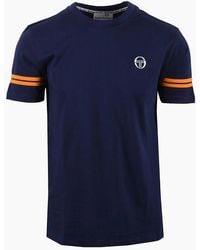 Sergio Tacchini - Grello Crew Neck T-Shirt Maritime/ Pepper - Lyst