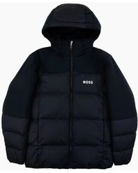 BOSS - Hamar1 Logo Detail Down Jacket 402 - Lyst