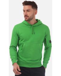 C.P. Company - Diagonal Raised Fleece Lens Hoodie - Lyst