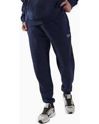 Reebok - Id 2-Colour Logo Cuffed Joggers Cotton Joggers - Lyst