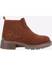 Hush Puppies - Rita Leather Boots Tan Suede - Lyst