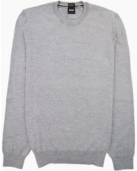 BOSS - Botto-L Embroidered Logo With Responsible Wool Swe 041 - Lyst