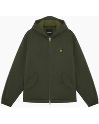 Lyle & Scott - Lyle & Scott Padded Hooded Zip Through Jacket Deep Depths - Lyst