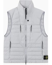 Stone Island - Seamless Tunnel Nylon Down-Tc Ash Gilet - Lyst