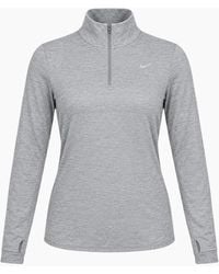 Nike - Swift Uv Protection 1/4-Zip Smoke Running Top - Lyst