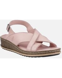 Hush Puppies - Elena Leather Blush Wedges - Lyst