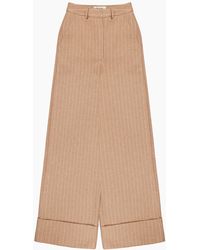Ro&zo - Caramel Pinstripe Trouser - Lyst
