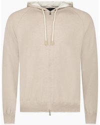 Gran Sasso - Cotton-Cashmere Zip Hoodie - Lyst