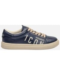 DSquared² - Icon Logo Leather Sneaker/Trainer - Lyst