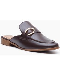 Hush Puppies - Calla Leather Chocolate Mules - Lyst