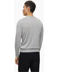 BOSS - Crew Neck Long Sleeve Regular Fit Sweater - Lyst