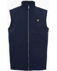 Lyle & Scott - Lyle & Scott Branded Logo Softshell Gilet Jacket - Lyst