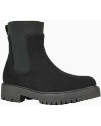 XY London - Ladies Karev Chunky Flat Chelsea Boots - Lyst