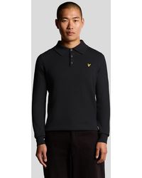 Lyle & Scott - Merino Blend Long Sleeve Polo Shirt - Lyst