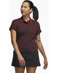 adidas - Collared Neck Short Sleeve Polo Shirt - Lyst