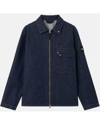 Stone Island - Rinsed Zip Thru 1200002 Jacket Denim - Lyst