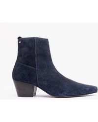 Club Cubano - Lennon Cuban Heel Boots Suede - Lyst