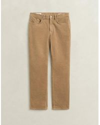 GANT - Regular Fit Cord Jeans - Lyst