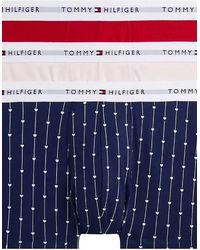 Tommy Hilfiger - 3-Pack Signature Cotton Hearts Print Boxer Trunks - Lyst