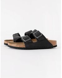 Birkenstock Arizona - Soft Footbed Oiled Leather Sandals - Lyst