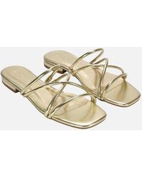XY London - Ladies Suzzie Metallic Strappy Sandals - Lyst