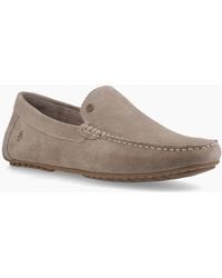 Hush Puppies - Ralph Suede Leather Taupe Loafers - Lyst