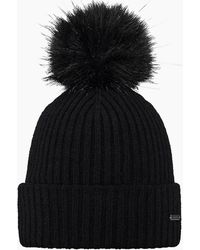 Barts - Kenzie Big Stretchy Faux Fur Pom Bobble Hat - Lyst
