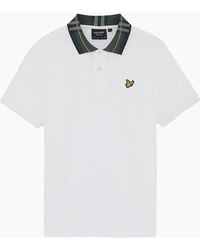 Lyle & Scott - Lyle & Scott Tartan Collar Polo Shirt - Lyst