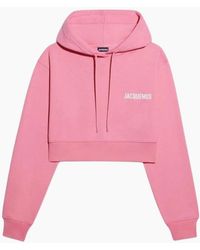 Jacquemus - Le Sweatshirt Court Cropper Hoodie - Lyst
