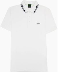 BOSS - Paule Slim Fit Laxury Cotton Polo 100 - Lyst