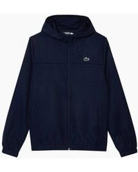Lacoste - Zipped Hooded Tracksuit Jacket - Lyst