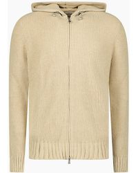 Gran Sasso - Ribbed Zip-Up Hoodie - Lyst