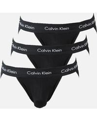 Calvin Klein - 3-Pack Cotton Stretch Jock Straps - Lyst