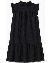 Ro&zo - Cheesecloth Frill Neck Mini Dress - Lyst
